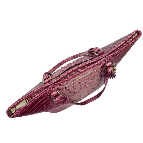 Brahmin Asher Tote Bag Shoulder Bag Magenta Ombre Melbourne Leather Pink - Picture 6 of 12